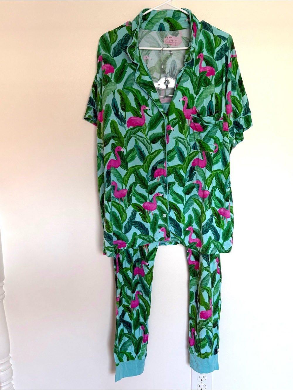 Little Sleepies Palm Springs Flamingo Tropical Long Sleeve Pajama Set